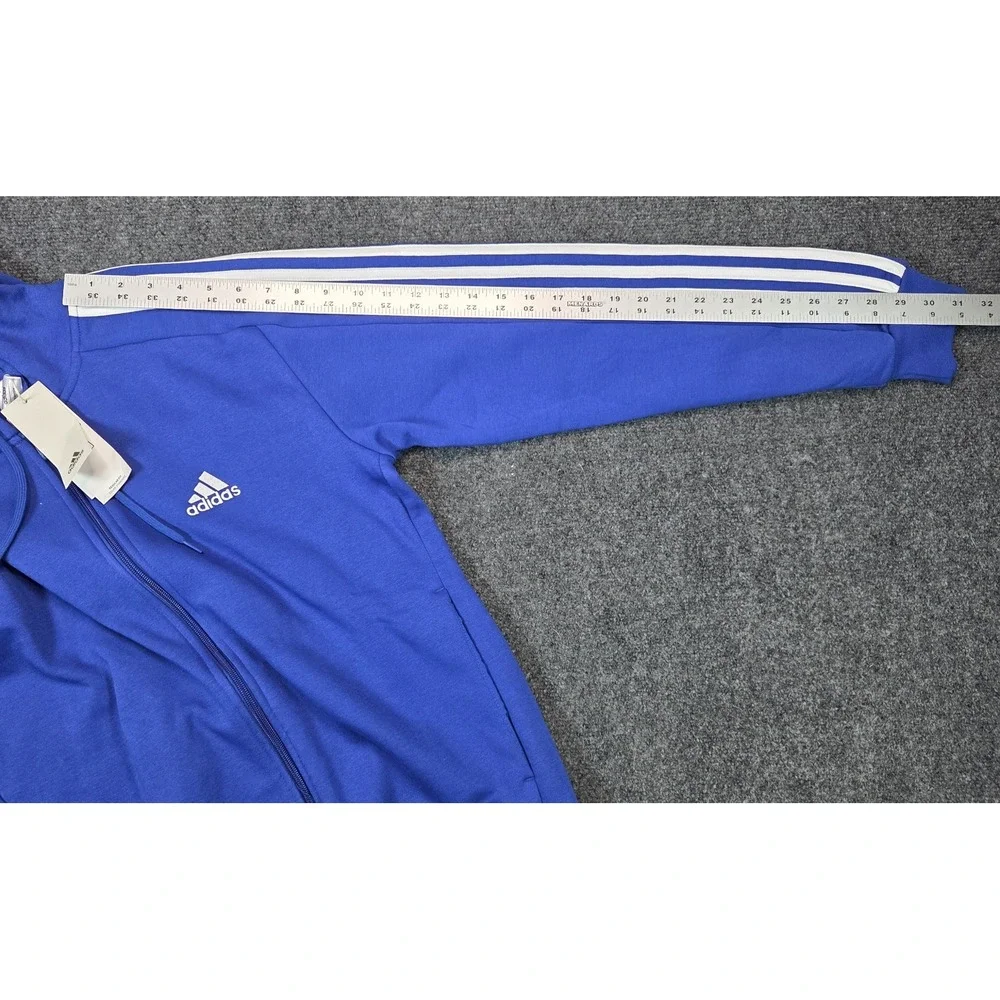 NEW Adidas Track Jacket Mens Small Semi Lucid Blue